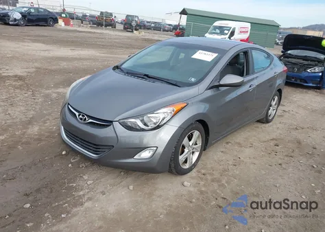 2012 Hyundai Elantra Gls из США, поврежденный, VIN 5NPDH4AE0CH114888